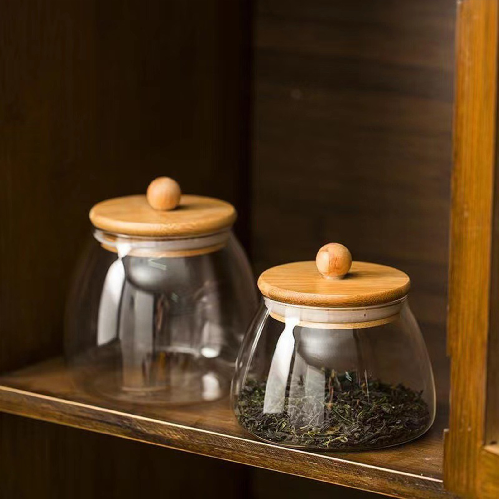 Bocal à thé hermétique en verre borosilicate – 1 000 ml