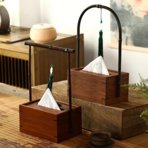 Boîte de rangement en bambou pour sachets de thé