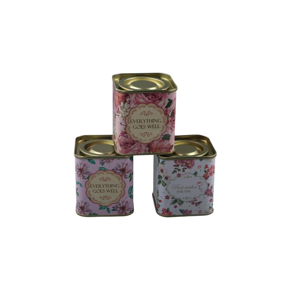Petites boîtes décoratives carrées
