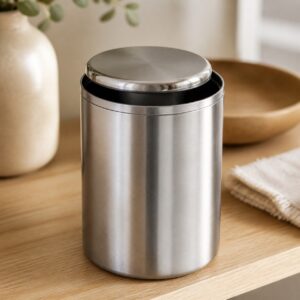 Boîte à thé en inox 304 à couvercle coulissant – 400 ml