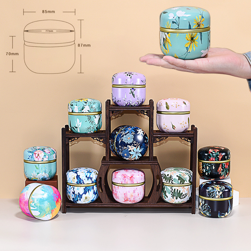 Collection de petites boîtes à thé japonaises
