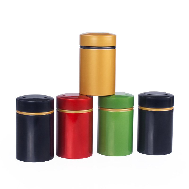 Boîtes à thé métalliques disponibles en plusieurs couleurs