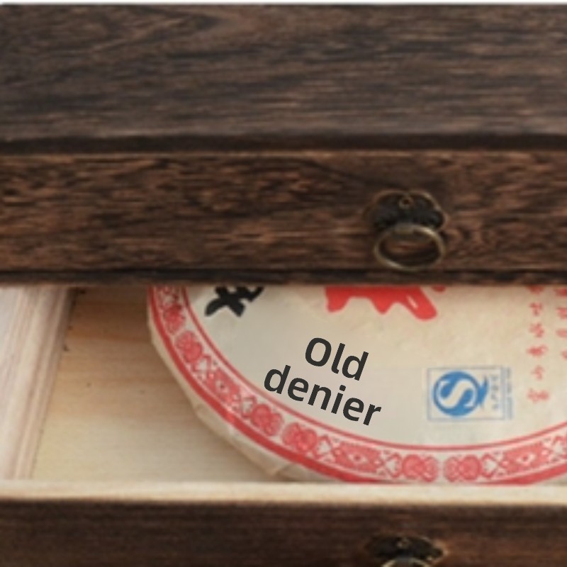 Boîte à thé pu-erh en bois à trois tiroirs