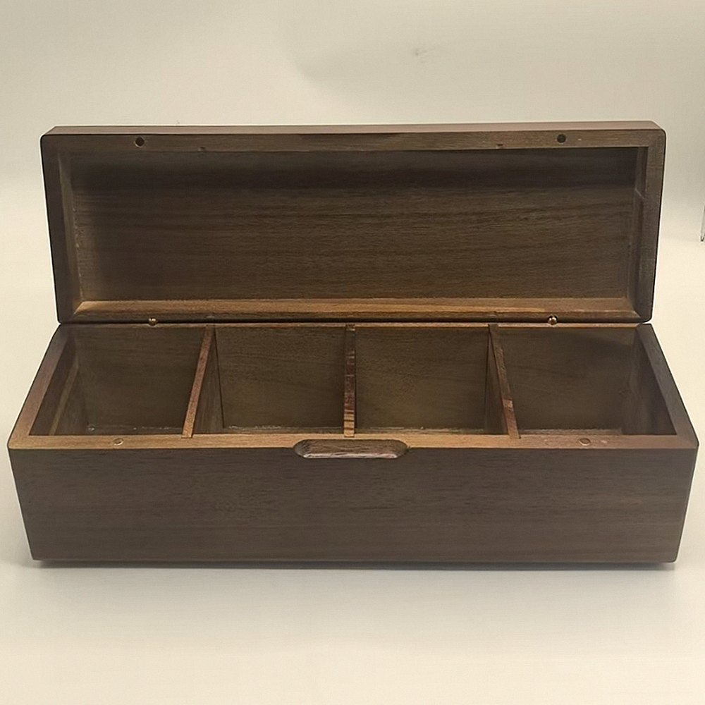 Coffret à thé en bois d’acacia 4 ou 8 compartiments