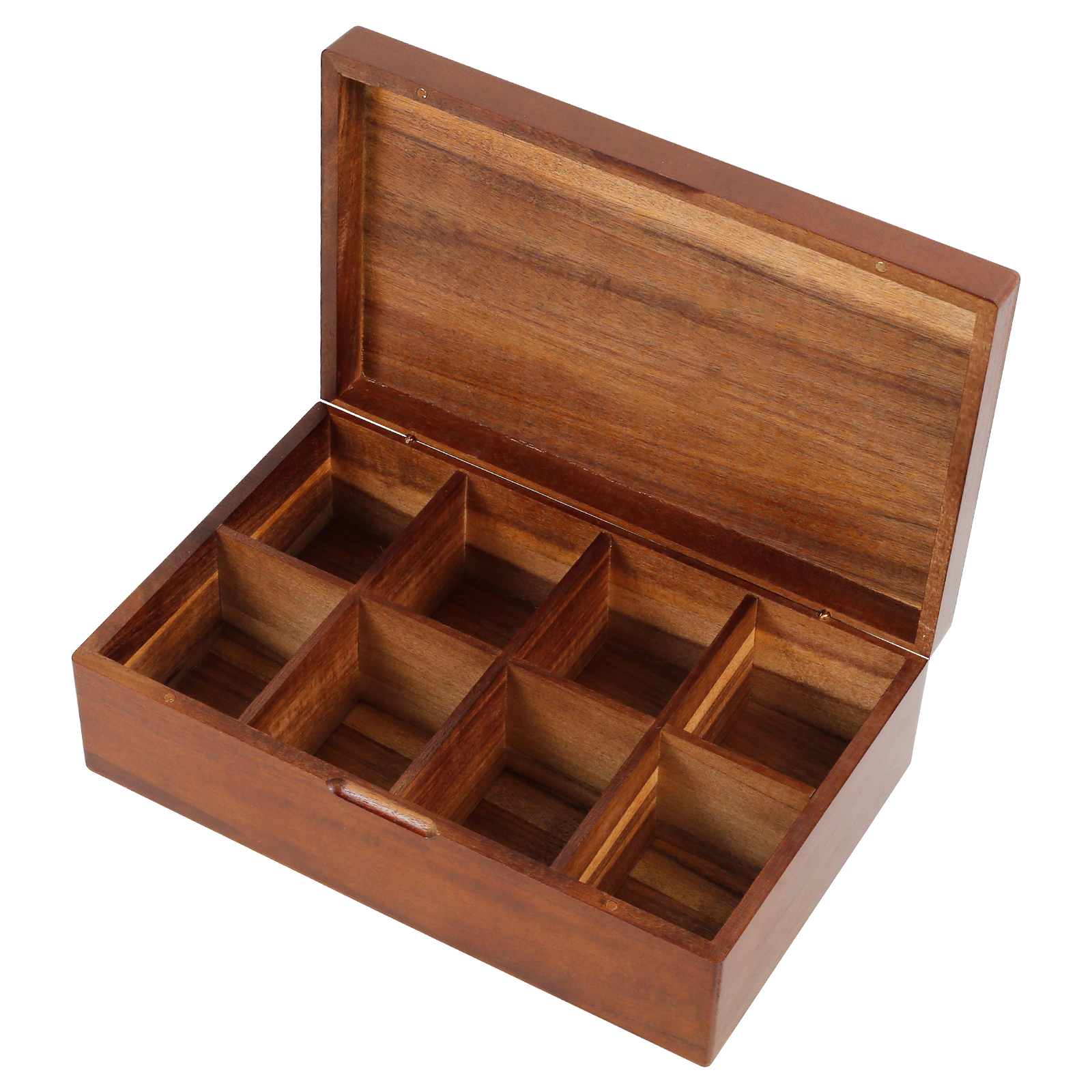 Coffret à thé en bois, 4 ou 8 compartiments