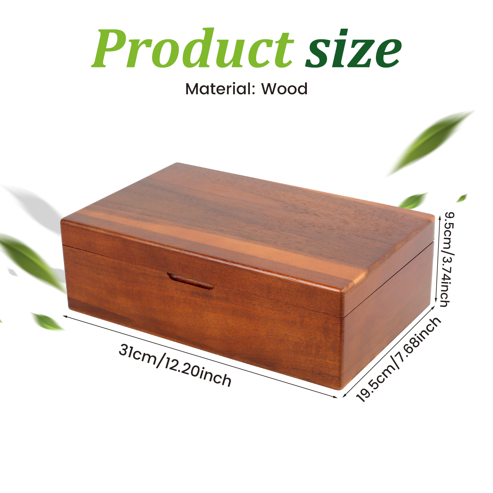 Coffret à thé en bois, 4 ou 8 compartiments