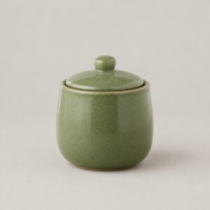 Petit pot à thé en céramique vert 150 ml