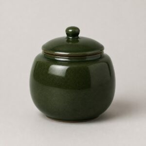 Pot à thé en céramique vert sombre 210 ml