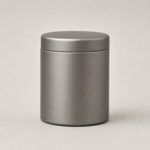 Boîte à thé en titane 280 ml, finition mate