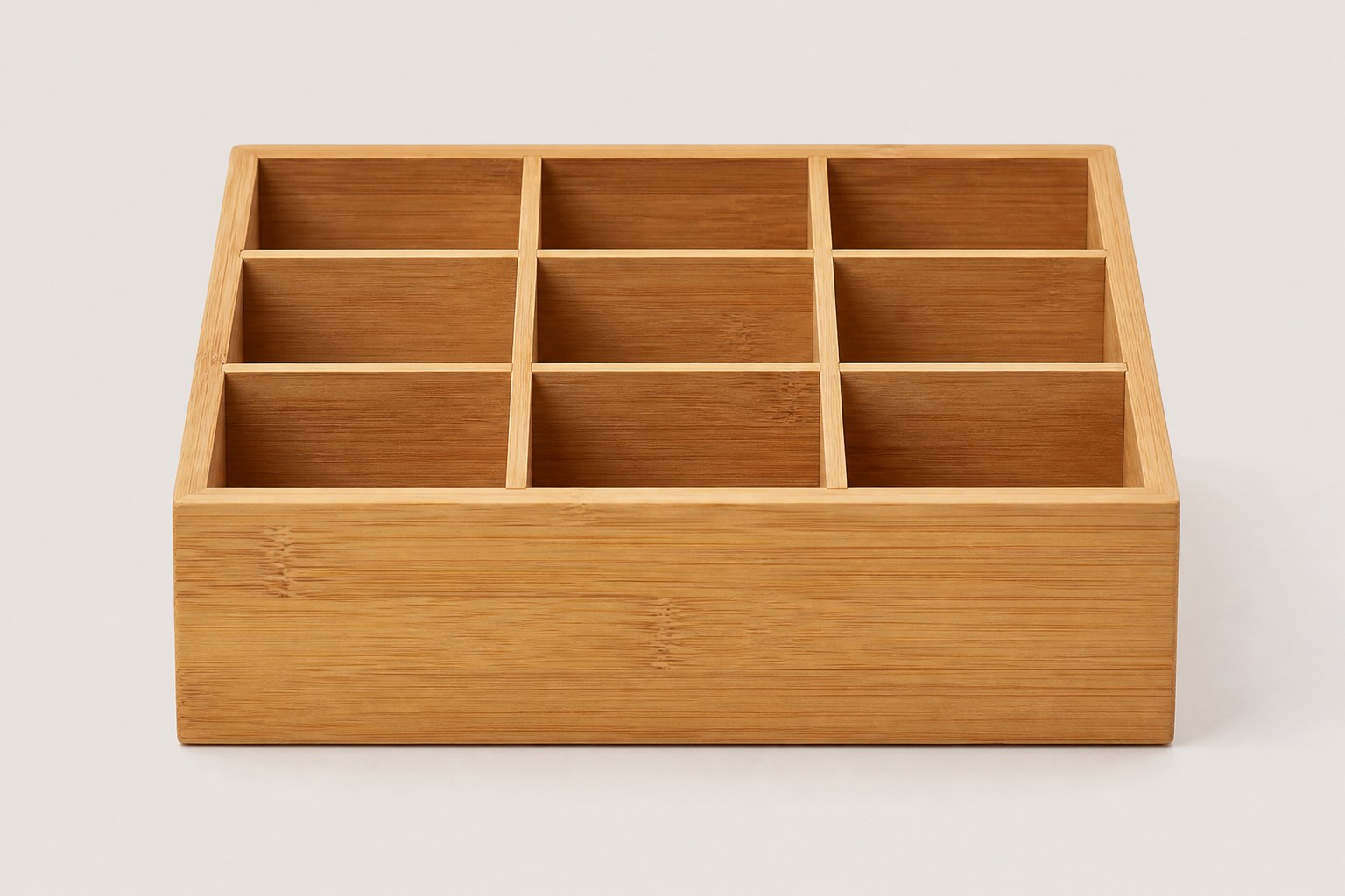 Organiseur en bois à compartiments pour sachets de thé