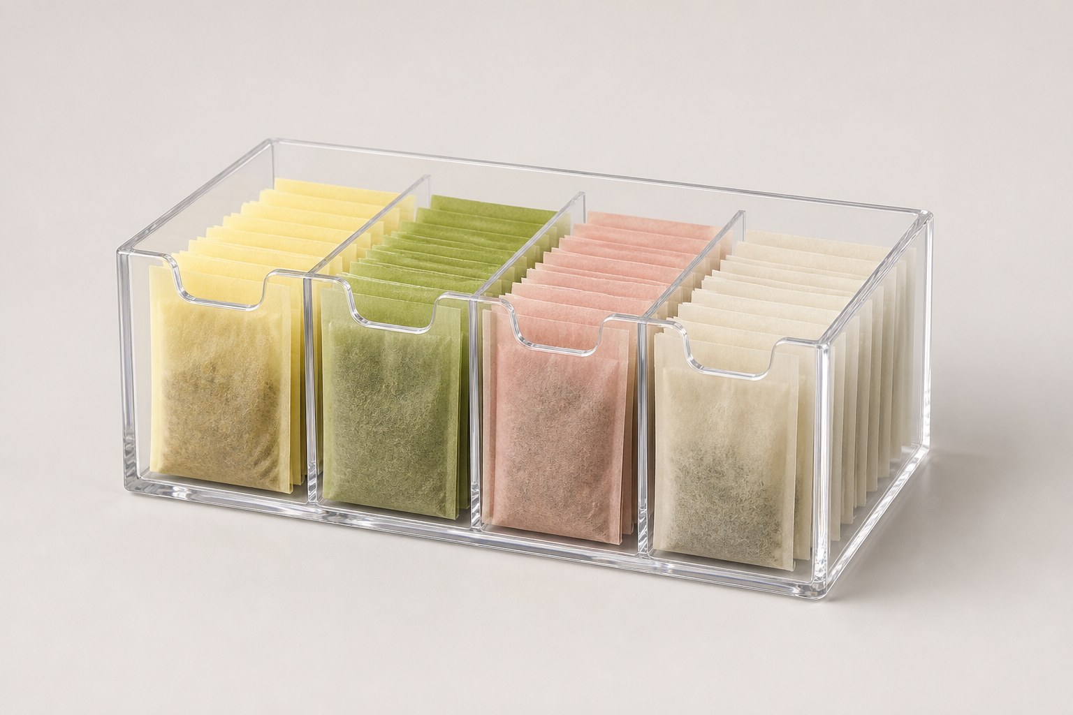 Organisateur transparent pour sachets de thé