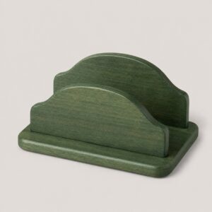 Support rétro pour sachets de thé en bois vert