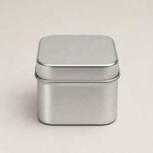 Mini boîte à thé en fer-blanc pour voyage