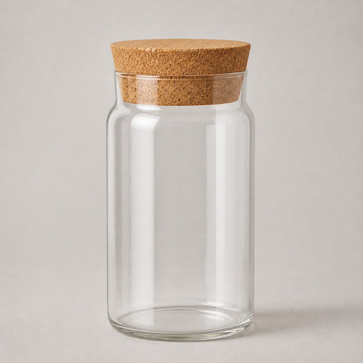 Bocal à thé en verre avec bouchon en liège – 600 ml