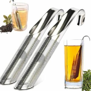 Infuseur tube en acier inoxydable dans une tasse