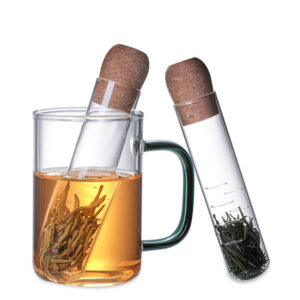 Infuseur à thé en verre avec bouchon de liège
