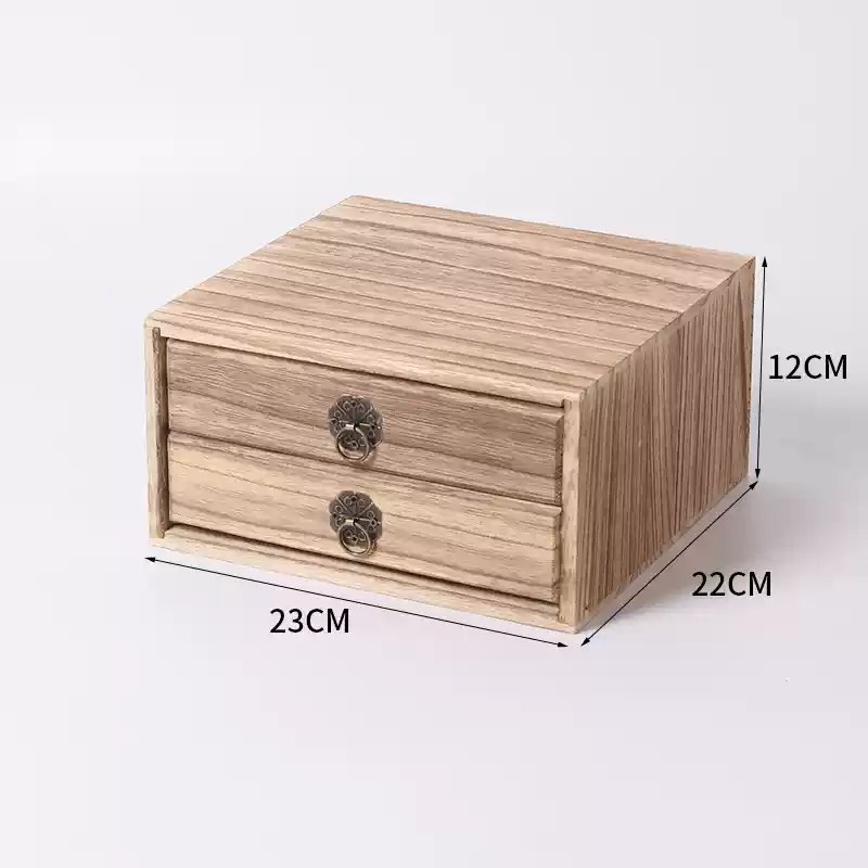 Meuble en bois à tiroirs pour collection de thé