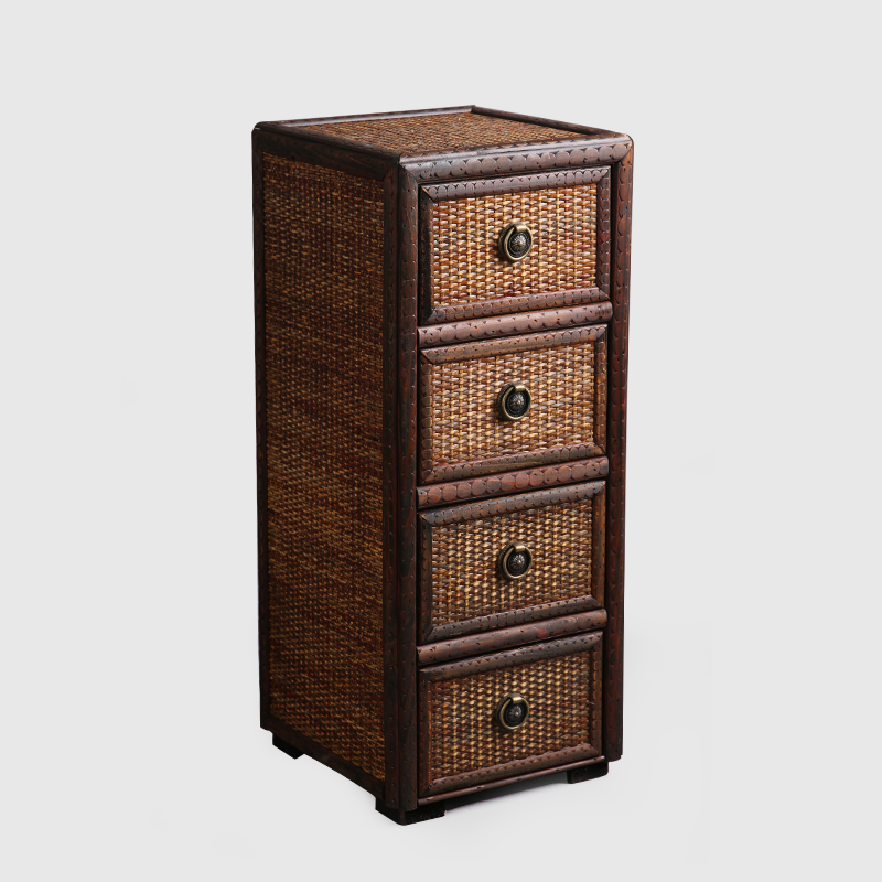 Meuble de rangement à thé chinois, cinq tiroirs