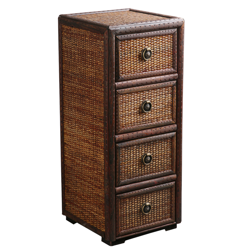 Meuble de rangement à thé chinois, cinq tiroirs