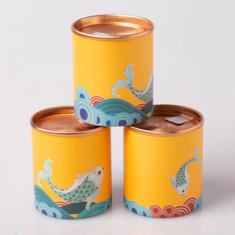 Mini boîtes à thé carpe koï colorées