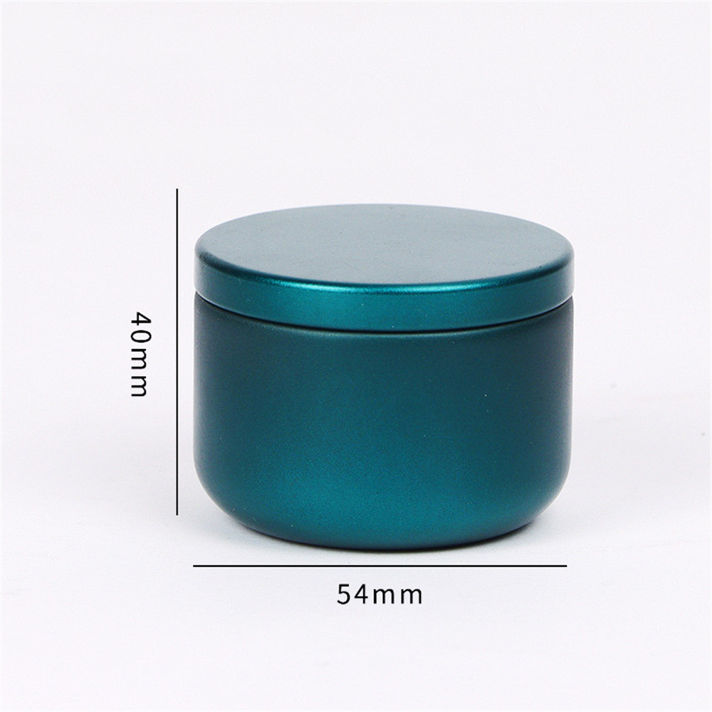 Couvercle de la mini boîte à thé bleue