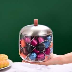 Organisateur transparent pour capsules et sachets de thé