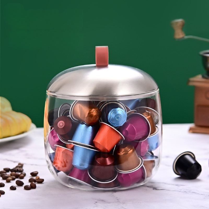 Organisateur transparent pour capsules et sachets de thé
