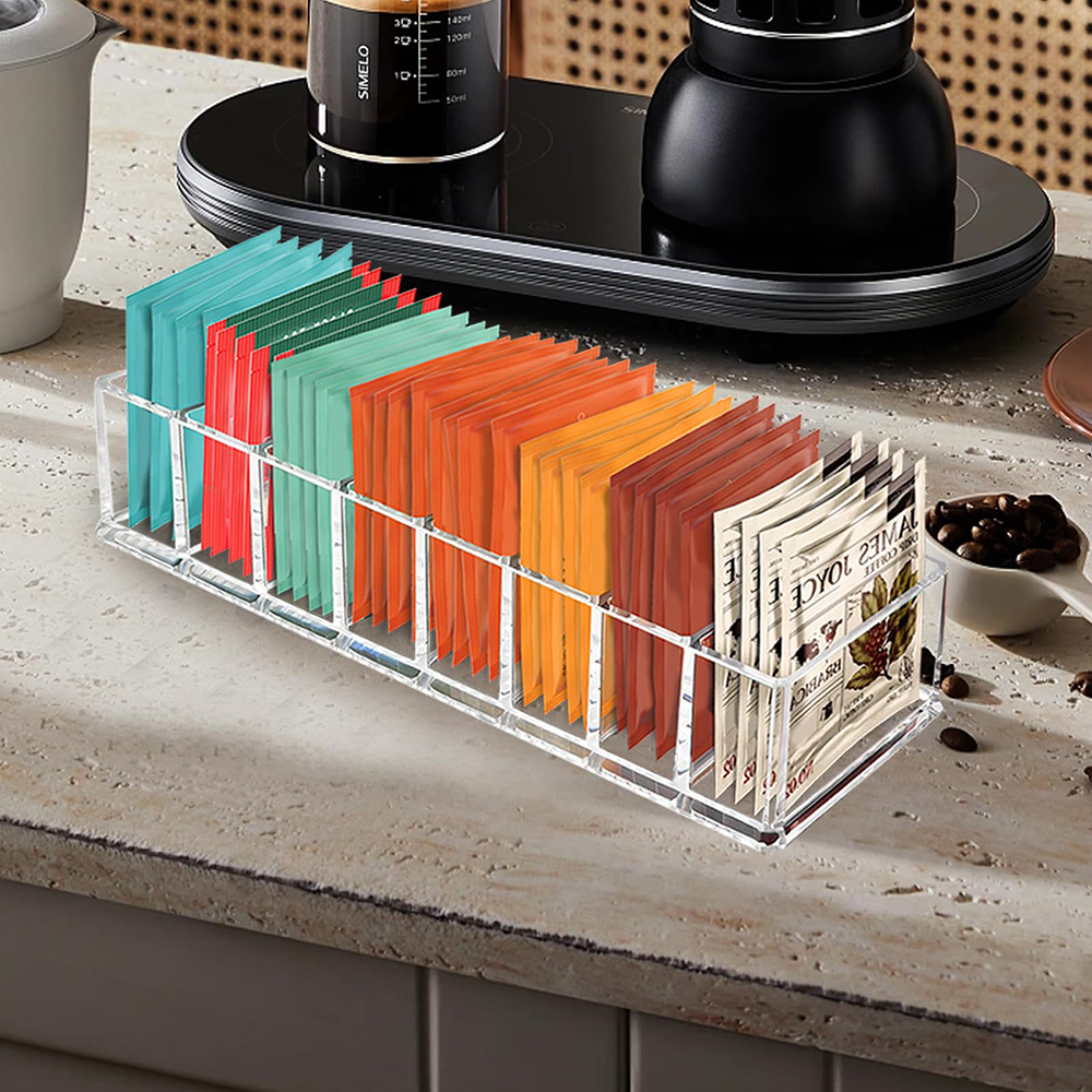 Organisateur transparent pour sachets de thé