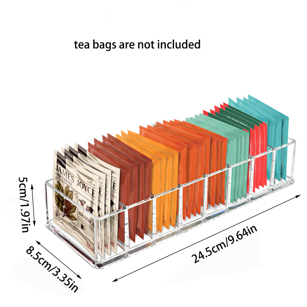 Organisateur transparent pour sachets de thé