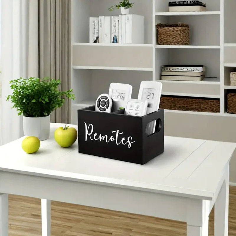 Organiseur en bois à compartiments pour sachets de thé