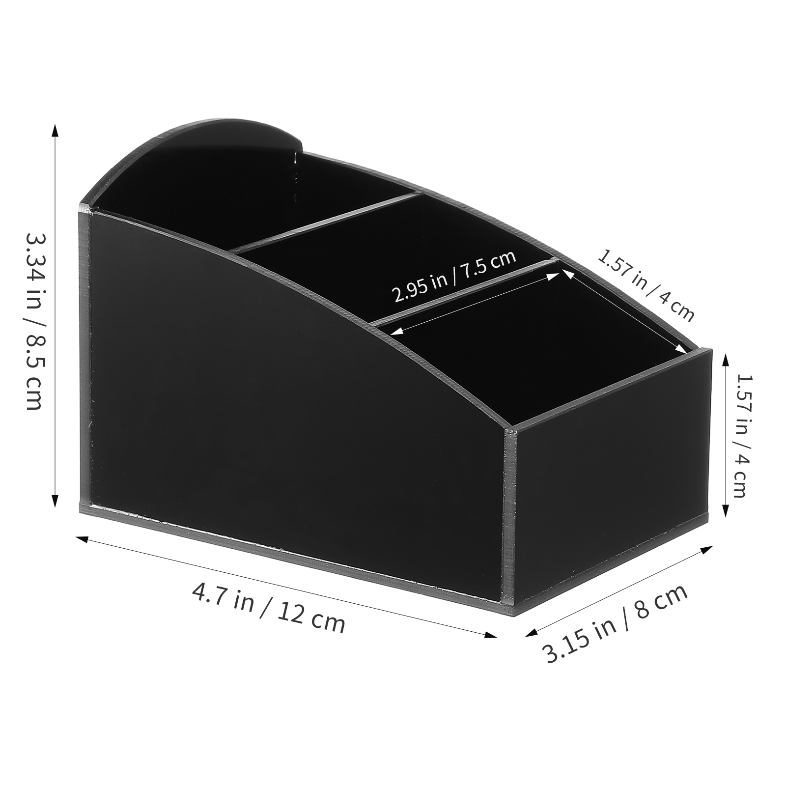 Organiseur noir pour sachets de thé et station café