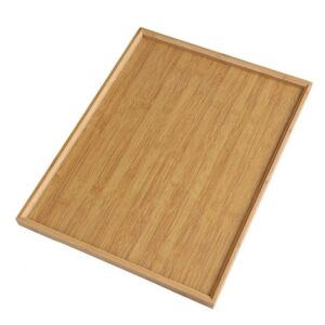 Plateau à thé en bambou rétro pour table basse