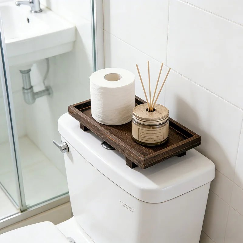 Plateau à thé Gongfu en bois avec égouttoir bambou