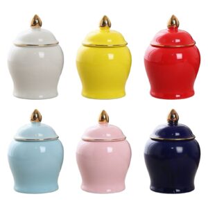 Pots à thé en céramique émaillée rouge et colorés
