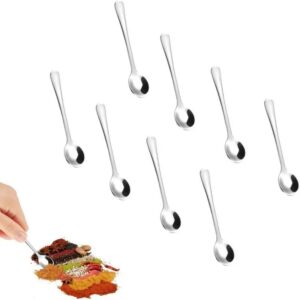 Set de 8 cuillères doseuses en inox forme goutte