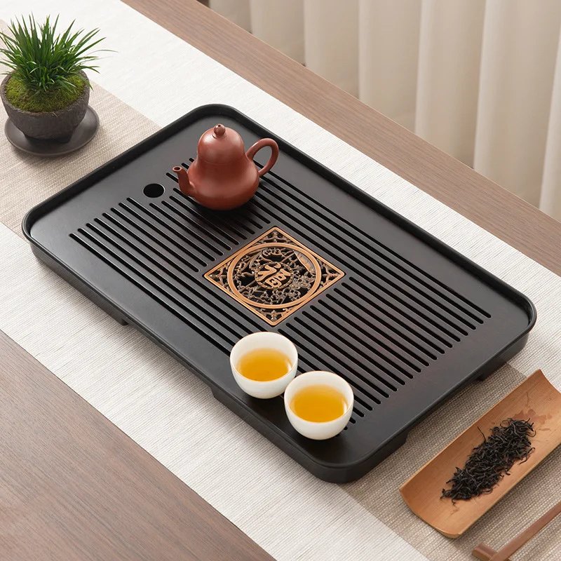 Set de plateaux à thé Gongfu en bambou