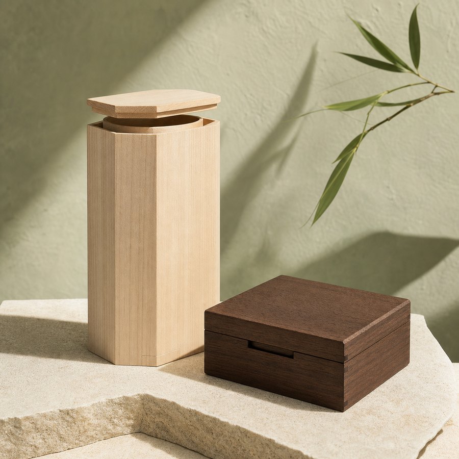 Boîtes japonaises en bois