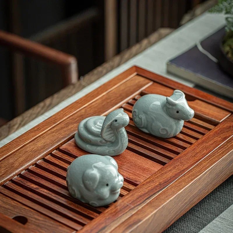 Tea pet animal du zodiaque en céramique rétro