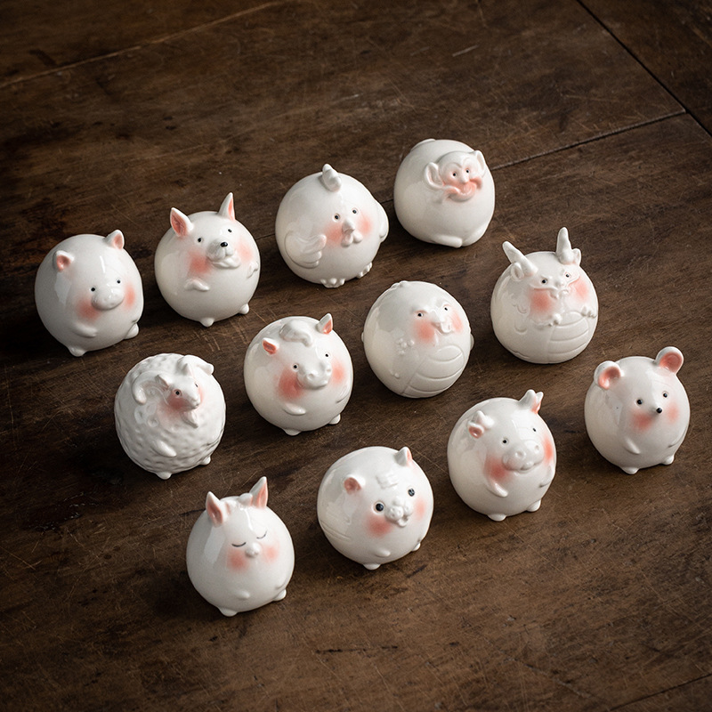 Figurines tea pet animaux du zodiaque