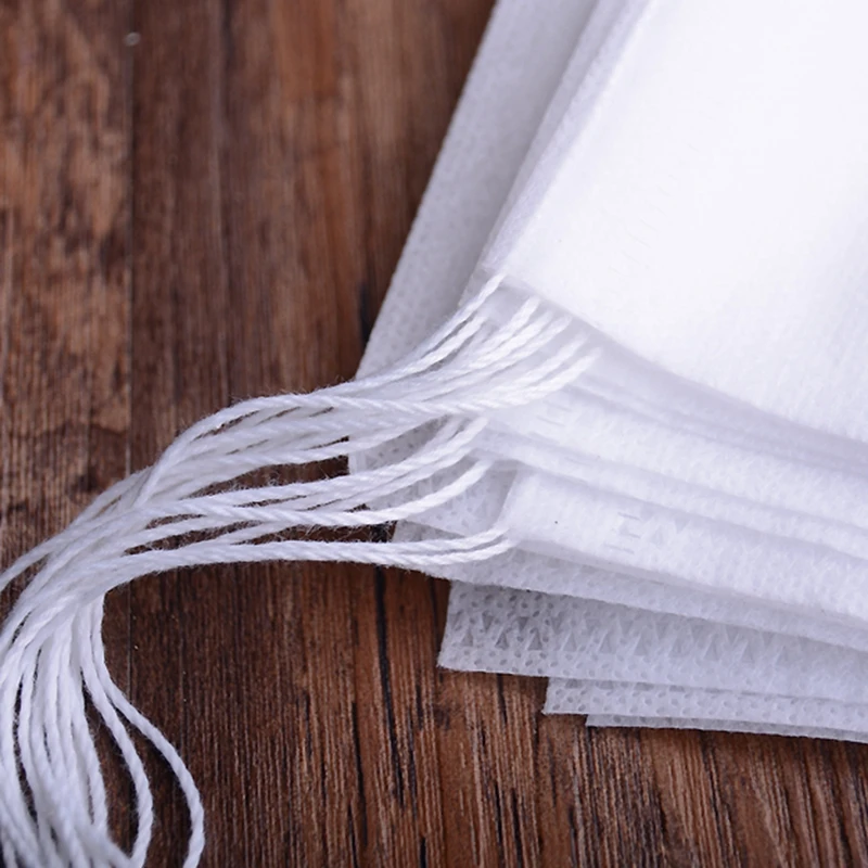 Sachets de thé jetables, sachets de thé parfumés vides avec ficelle, papier filtre pour herbes, thé en vrac, accessoires de cuisine, outils