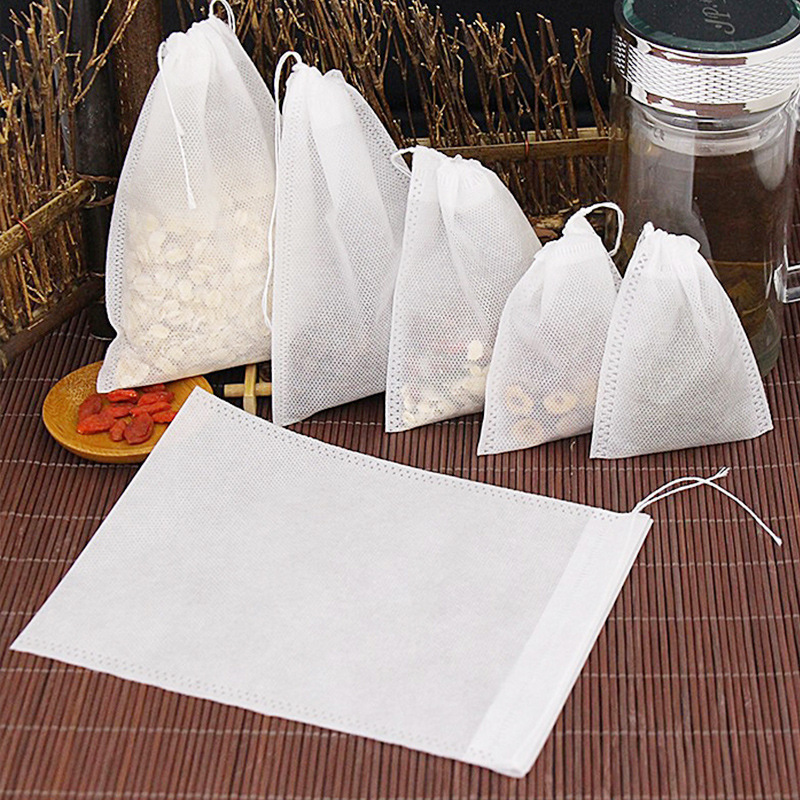 JJYY-Sachets Filtrants pour Infuseur à Thé, Sachets de Thé au Poulet avec Ficelle, Scellé, Tissu Non Tissé de Qualité Alimentaire, Livre à Épices, 100 Pièces