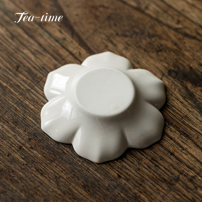 Porte-gobelets en cendres d'herbe, tapis de tasse en céramique de tournesol, dessous de verre à thé chinois, sous-verres esthétiques pour tasses, articles de boisson, accessoires d