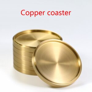 Laiton Coaster Cuivre Tasse Sous-verres Décor À La Maison Caboteur pour Maison Bar Cuisine Tables Basses Décorations de centres de Table Y5GB