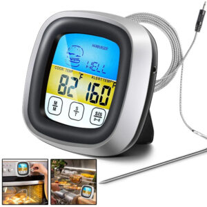 Thermomètre de cuisine numérique, sonde, écran tactile, viande, Barbecue, outil de mesure de la température des aliments, Steak, minuterie de Barbecue, outils de cuisine