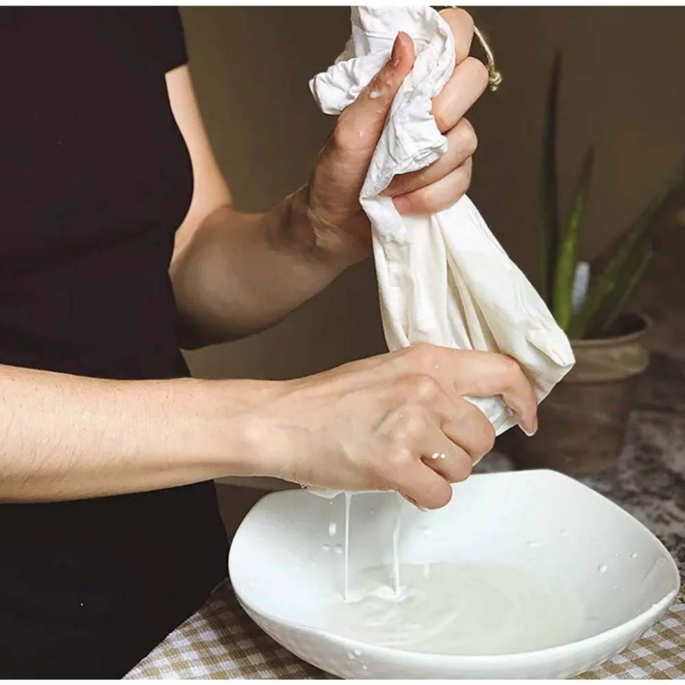 Sachets filtrants réutilisables pour le fromage, pour le thé, le lait, les herbes, les épices, mousseline, à proximité