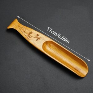 Cuillère à thé Portable de haute qualité, cuillère en bambou naturel, accessoires cuillère à thé Kongfu, pelle à thé délicate de Style rétro chinois