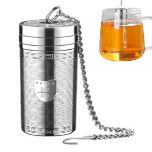 Infuseur à thé en acier inoxydable 316, avec couvercle fileté, passoire à thé à mailles fines, filtre à thé à feuilles mobiles, Bar de cuisine, outils pour café et thé
