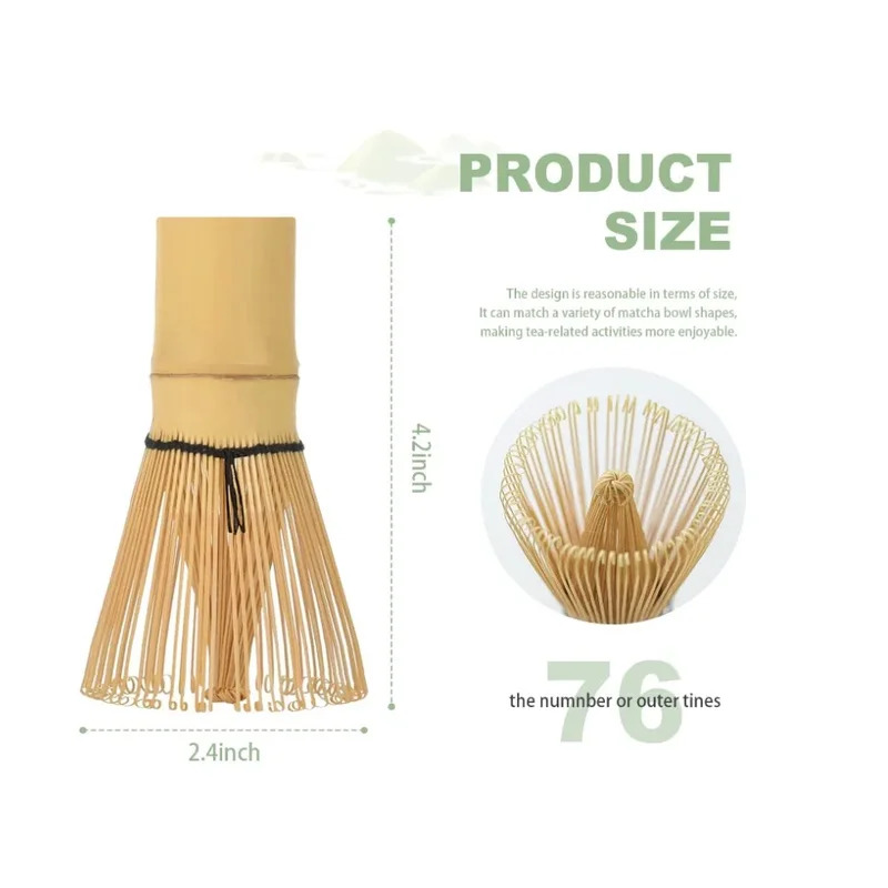 Fouet à matcha - Fouet en bambou pour poudre de matcha, Chasen japonais traditionnel biologique artisanal pour un thé authentique