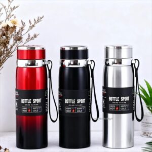 Bouteille isotherme 800 ml/1000 ml, bouteille d'eau froide et chaude, thermos pour eau, thé, café, flacons sous vide, thermos en acier inoxydable